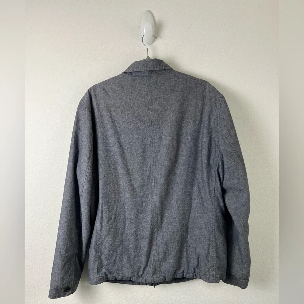 Banana Republic Blue Chambray Cotton Fall Winter Outdoor Activewear Jacket
